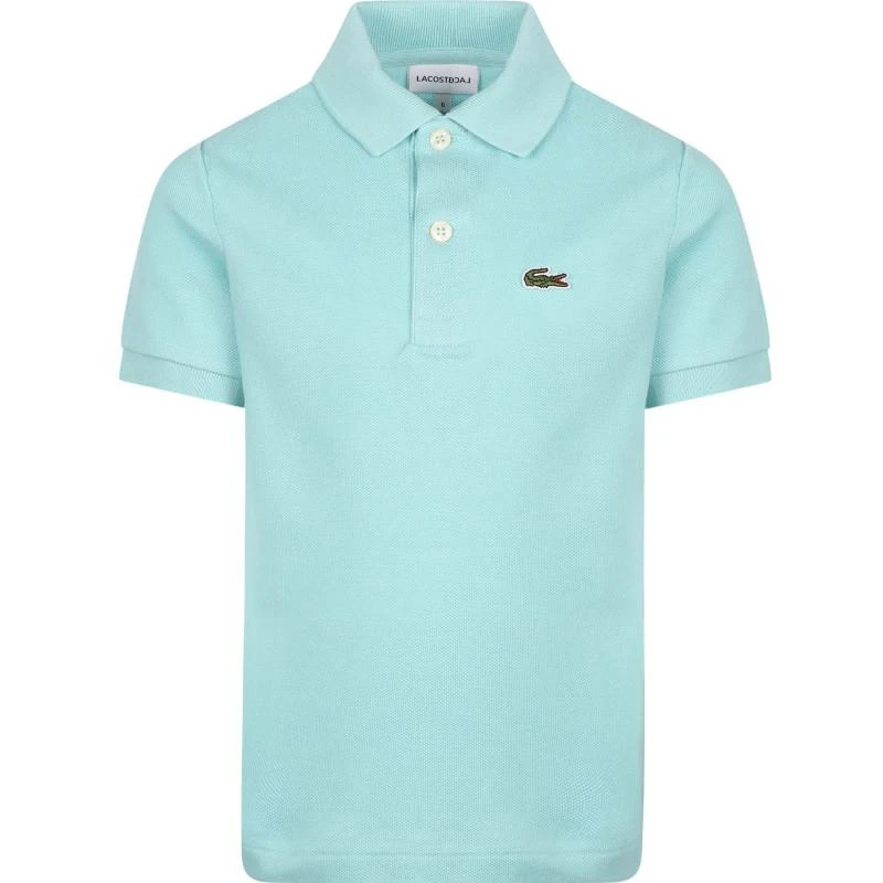 Lacoste Crocodile logo on the chest polo shirts set in burgundy light blue and turquoise 2