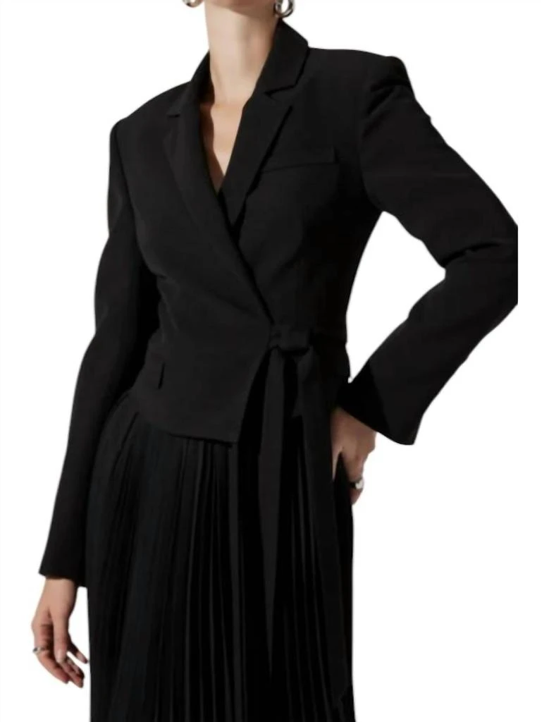 ASTR Sekani Mixed Media Dress In Black 4