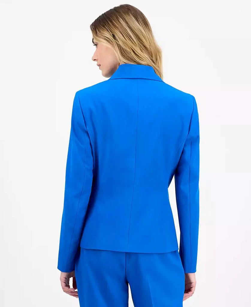 Le Suit Women's Crepe One-Button Straight-Leg Pantsuit Set, Regular & Petite 5