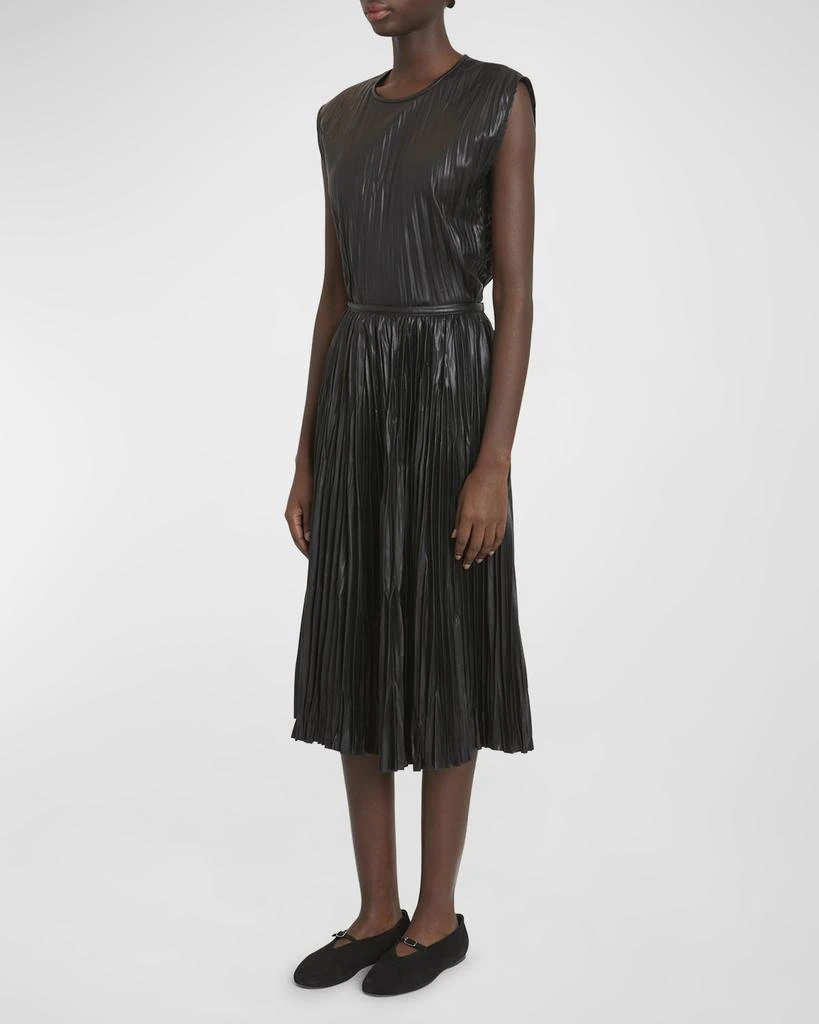 Proenza Schouler Rosalyn Pleated Faux-Leather Skirt 3