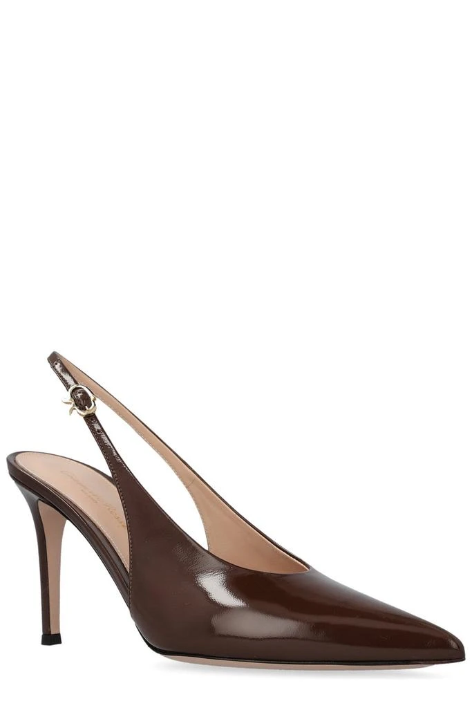 Gianvito Rossi Gianvito Rossi Robbie Pointed Toe Slingback Pumps 2