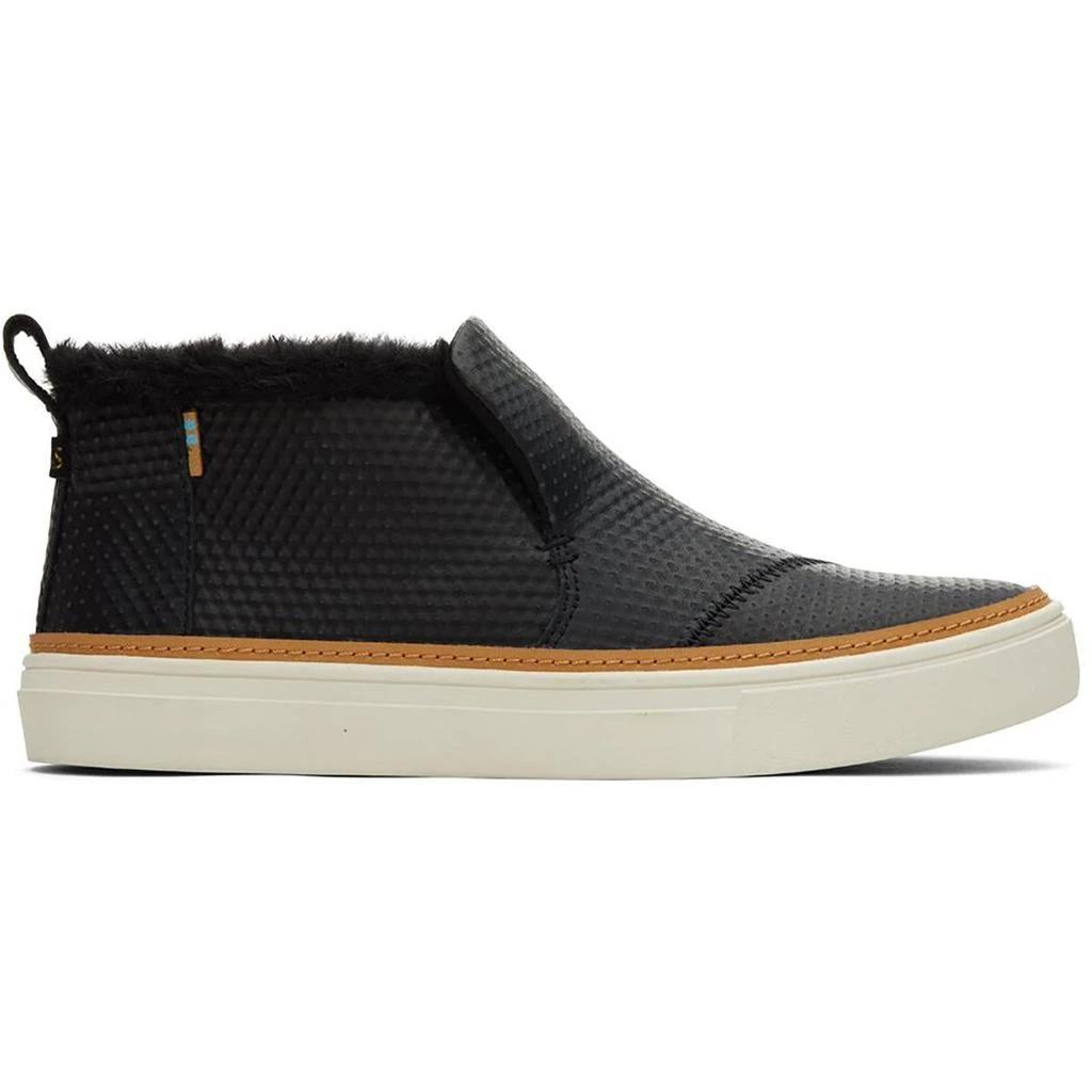 TOMS Paxton Womens Leather Slip On High-Top Sneakers 2