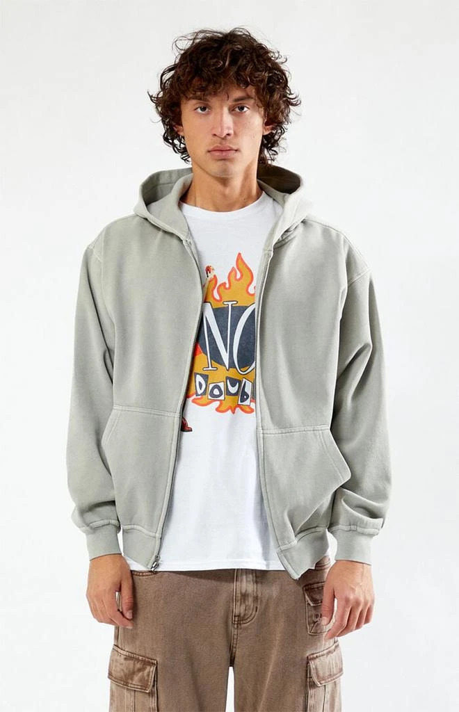 PacSun Vintage Washed Full Zip Hoodie 1