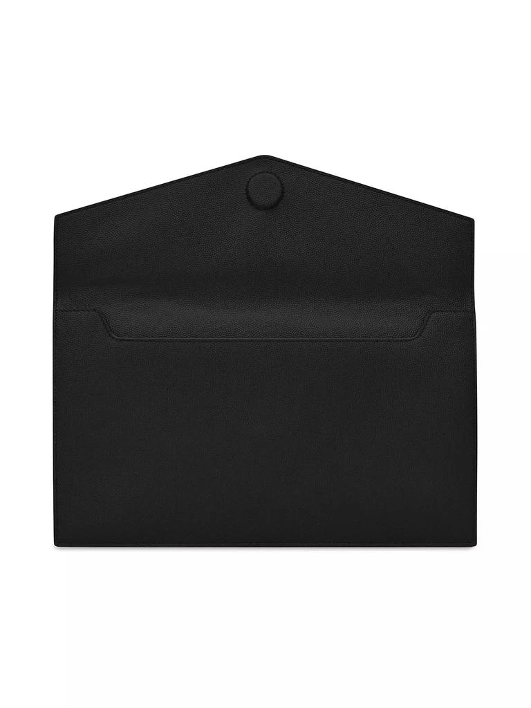 Yves Saint Laurent Uptown Pouch in Grain De Poudre Embossed Leather 5