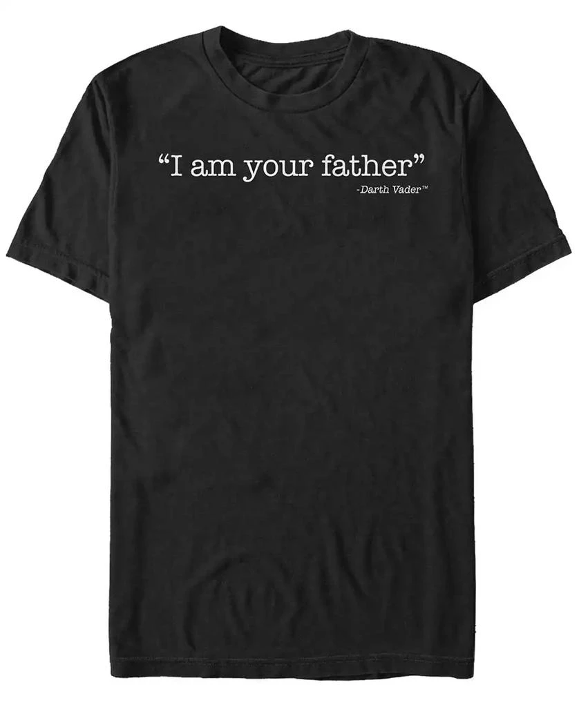 Star Wars Star Wars Men's Classic I Am Your Father Darth Vader Quote Short Sleeve T-Shirt 1
