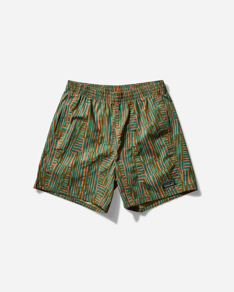 Patagonia Men's Funhoggers 6 Inch Shorts Quilty Fitz / Heartleaf Green 1