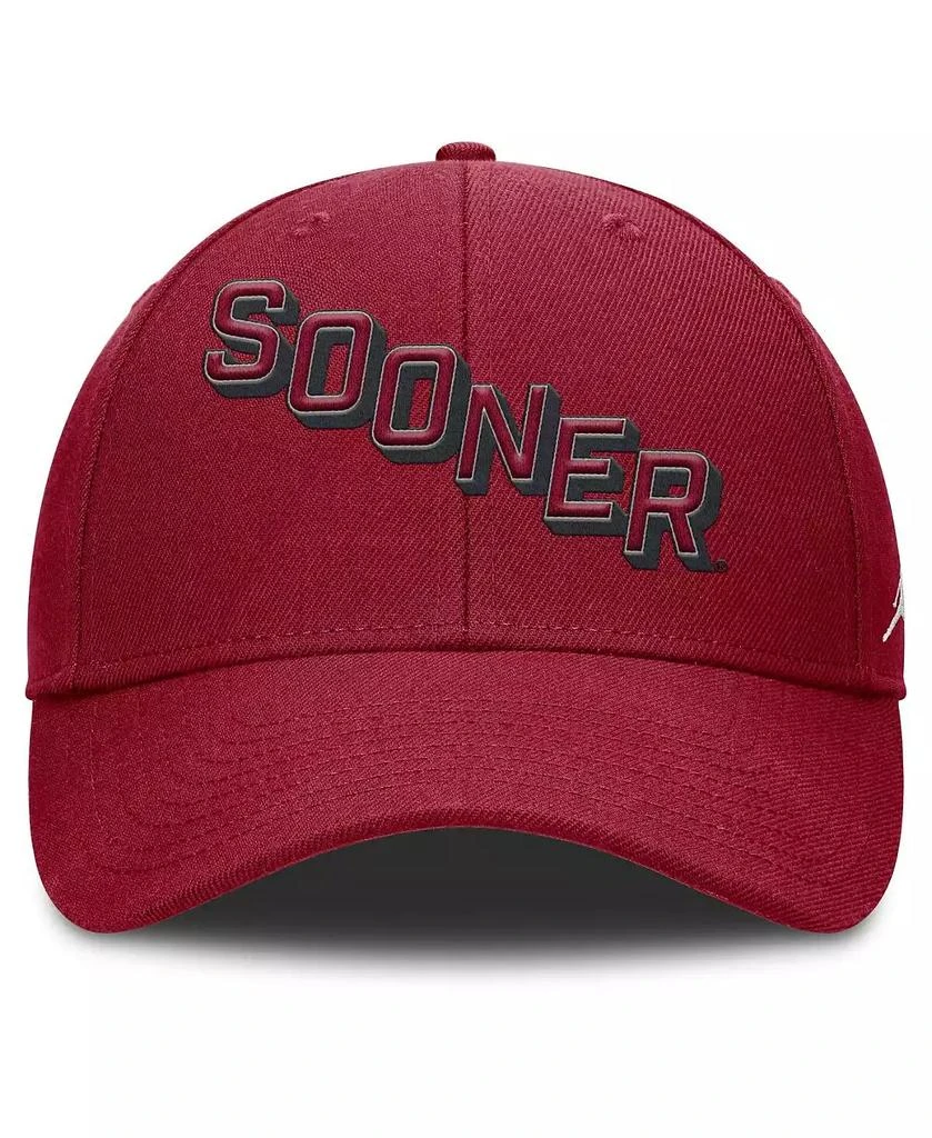 Jordan Men
s Crimson Oklahoma Sooners Slanted Primetime Rise Performance Adjustable Hat