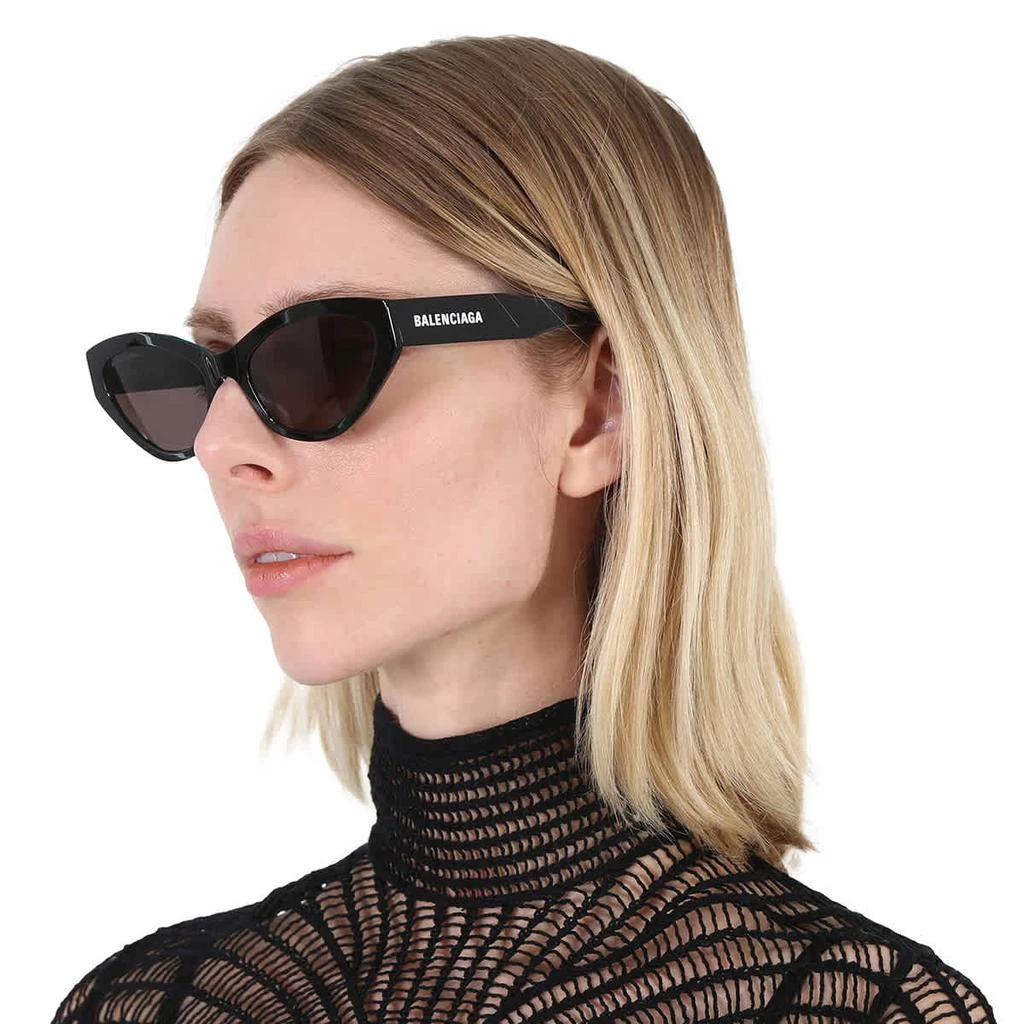 Balenciaga Grey Cat Eye Ladies Sunglasses BB0306S 001 57 2
