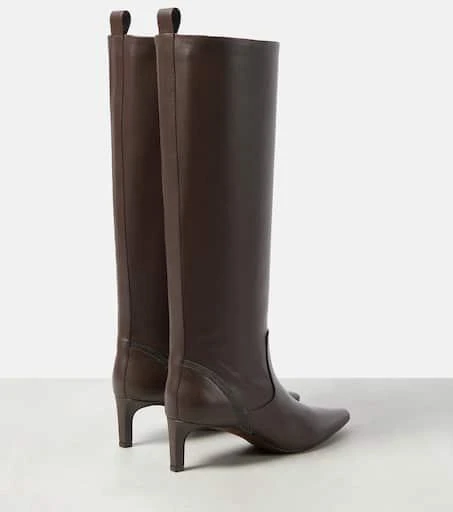Brunello Cucinelli Embellished leather knee-high boots 3