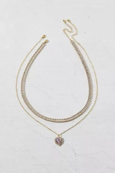 Urban Outfitters Penelope Rhinestone Layered Necklace 3