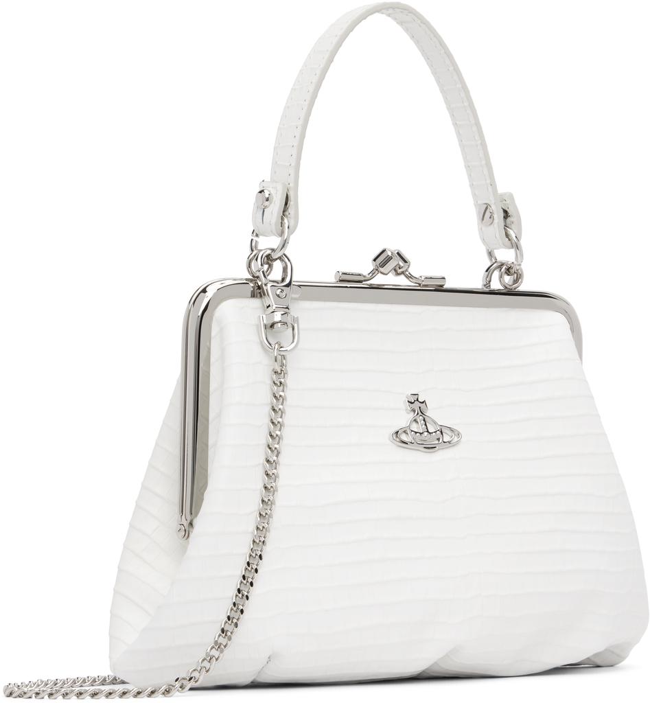 Vivienne Westwood White Granny Frame Bag