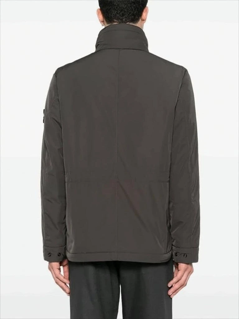 Stone Island High Stand Collar Padded Jacket with Utility Pockets 4