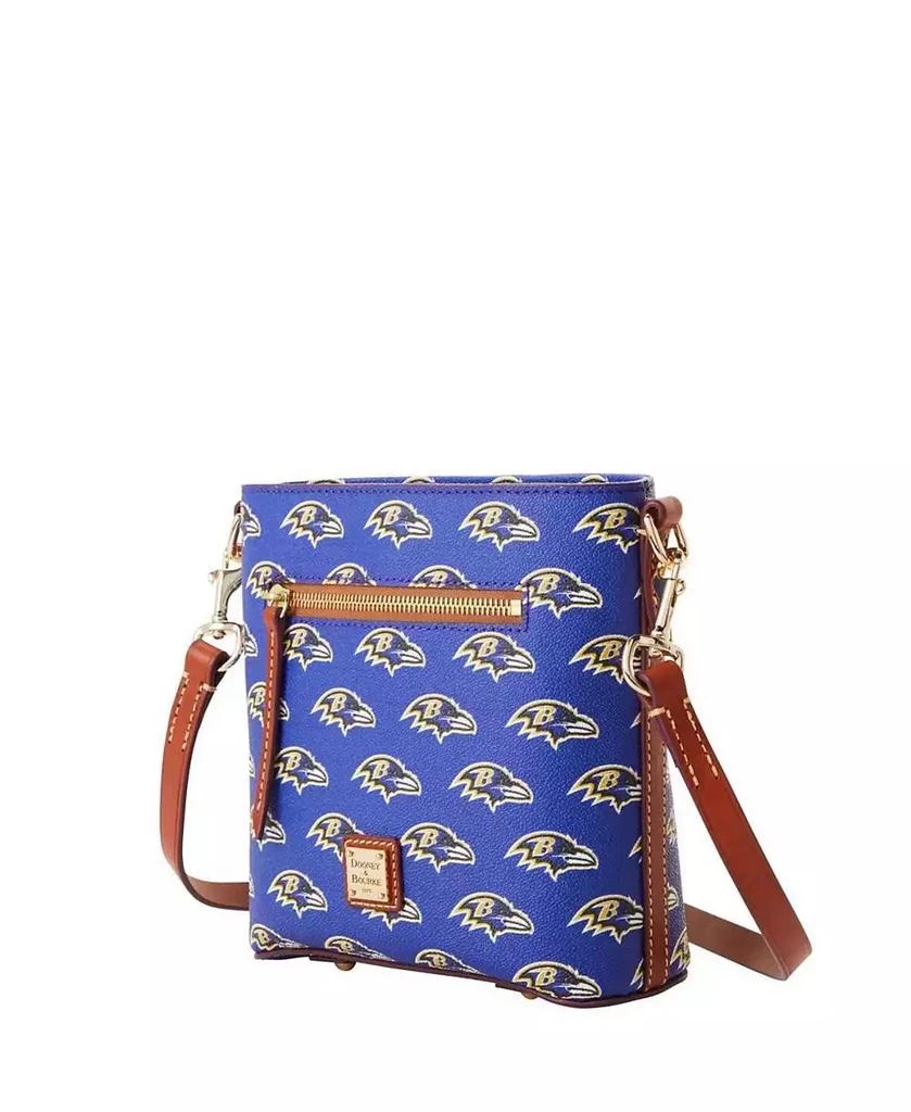 Dooney & Bourke Women's Baltimore Ravens Signature Small Zip Crossbody Purse 1