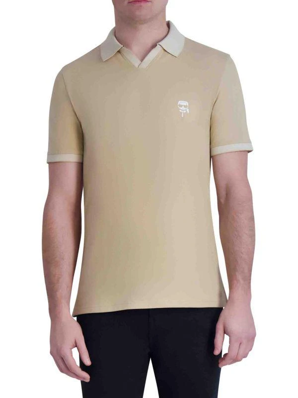 Karl Lagerfeld Paris Johnny Collar Pima Cotton Blend Polo 1
