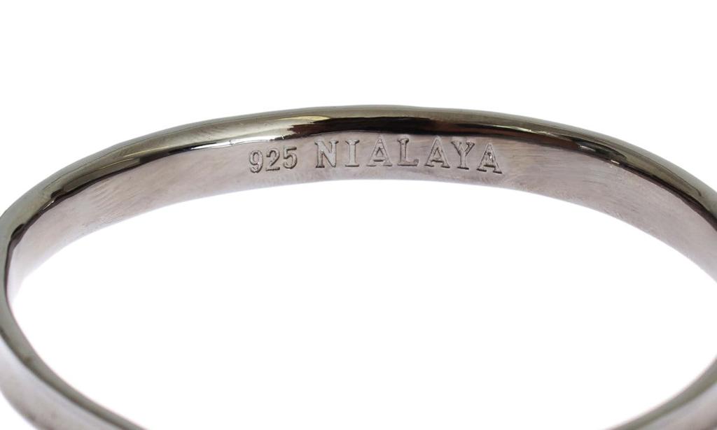 Nialaya Rhodium 925  Bangle Women's Bracelet