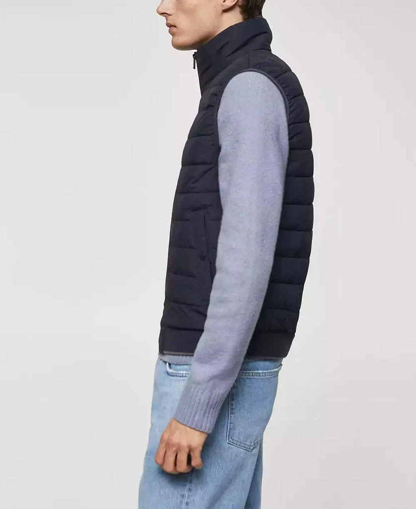 Mango Men's Ultralight Water-Repellent Quilted Vest 4