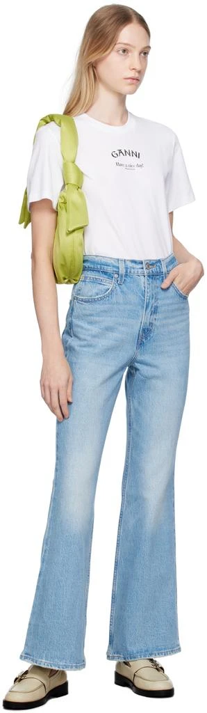 Levi's Blue 70's High Flare Jeans 4