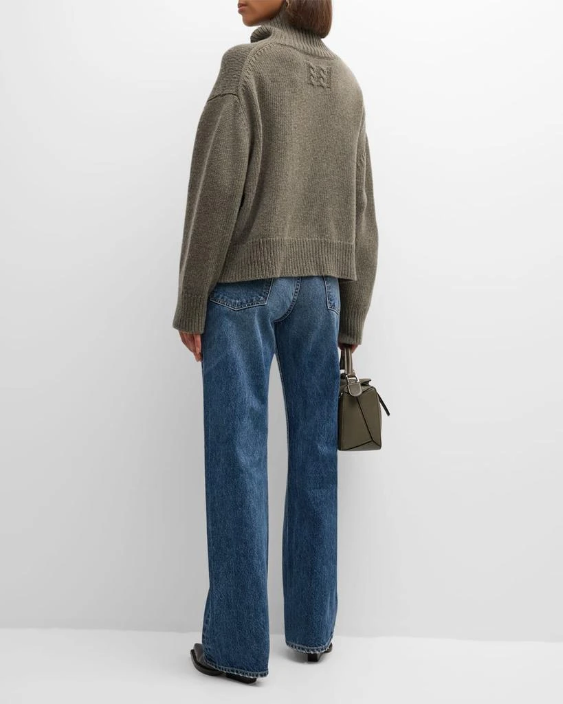 Nili Lotan Omaira Funnel-Neck Wool Sweater 3