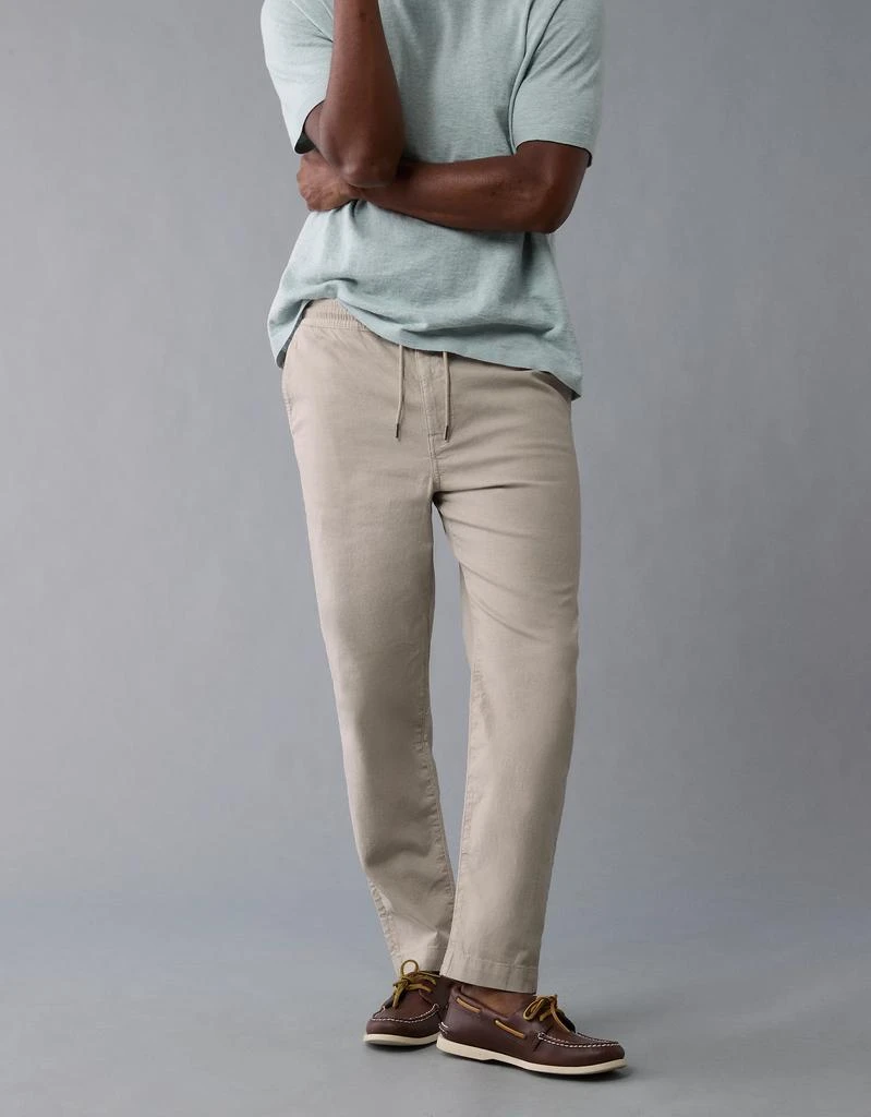 AE AE Flex Linen-Blend Athletic Fit Pull-On Pant 6