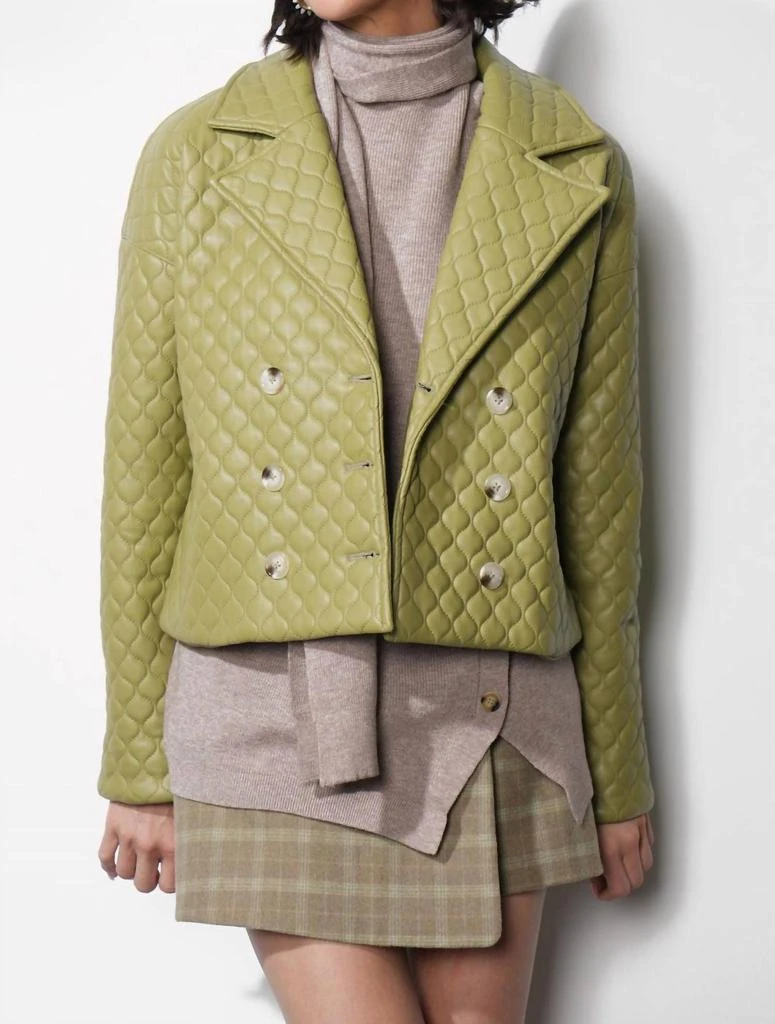 Greylin Greylin - Sandra Quilted Vegan Leather Jacket