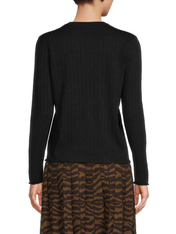 YAL New York Asymmetric Button Sweater 2