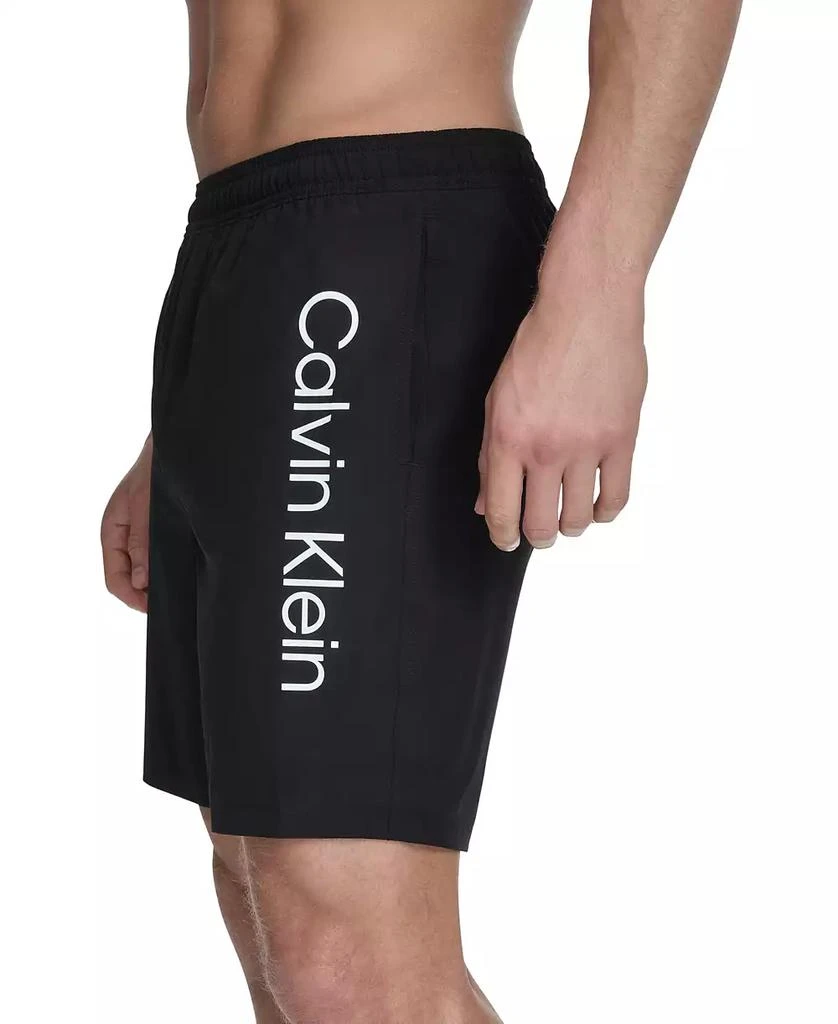 Calvin Klein Men's Regular-Fit Quick-Dry 5" Swim Trunks with Compression Short Liner 3