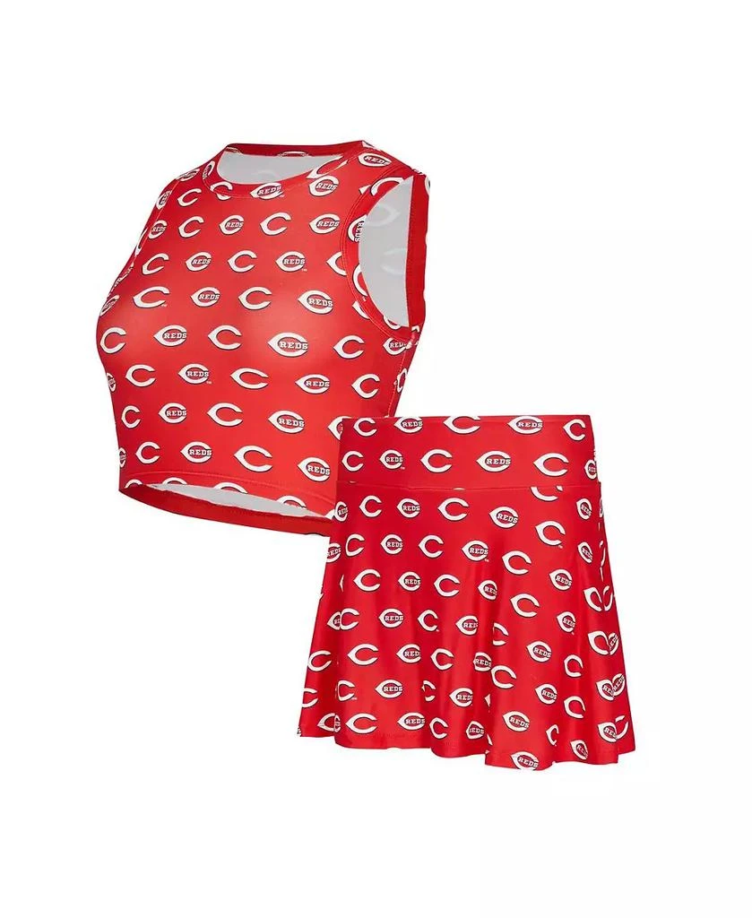 Concepts Sport Women's Red Cincinnati Reds Knit Tank Top and Skort Set 1