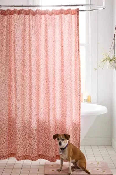 Urban Outfitters Clarissa Floral Vine Shower Curtain 1