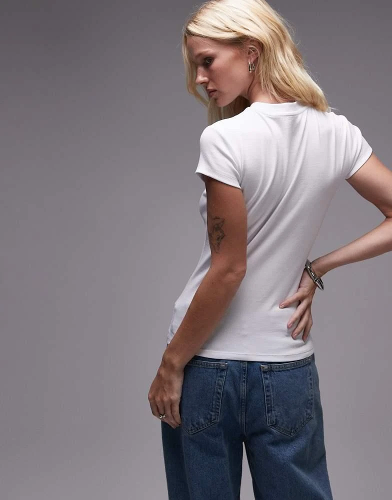 Topshop Topshop graphic Bueno Vista holiday everyday t-shirt in white 3