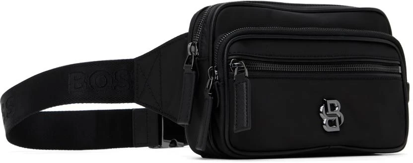 Hugo Boss Black Twill Double B Monogram Belt Bag 2