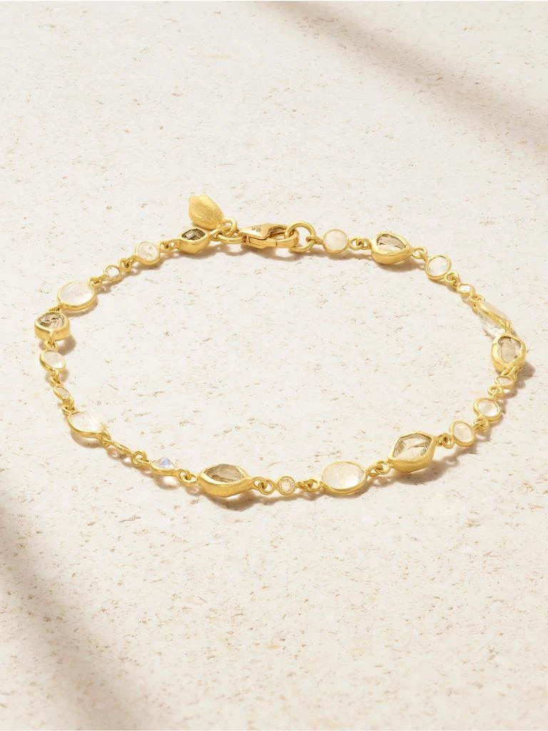 Pippa Small 18-karat Gold Multi-stone Anklet