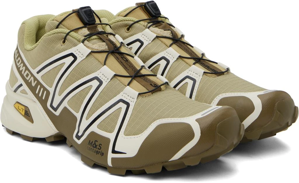 Salomon Khaki Speedcross 3 Sneakers 4