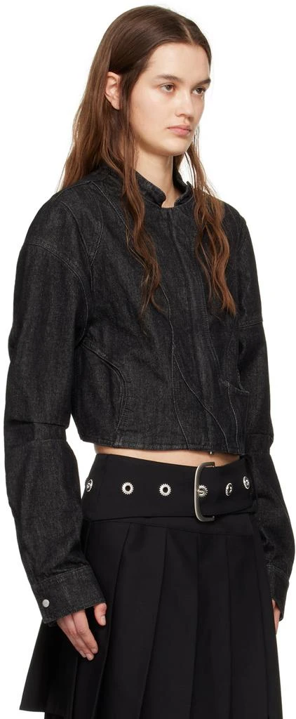 Heliot Emil Black Exsiccate Denim Jacket 2