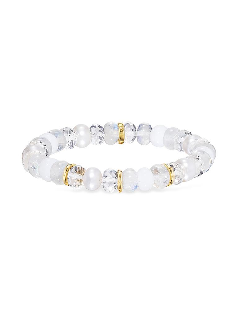 Sheryl Lowe 14K Yellow Gold & Multi-Stone Beaded Bracelet