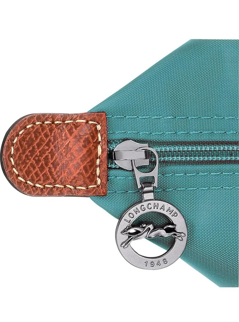Longchamp 'Le Pilage Original' Green Medium Handbag With Embossed Logo On The Front In Canvas Woman 4