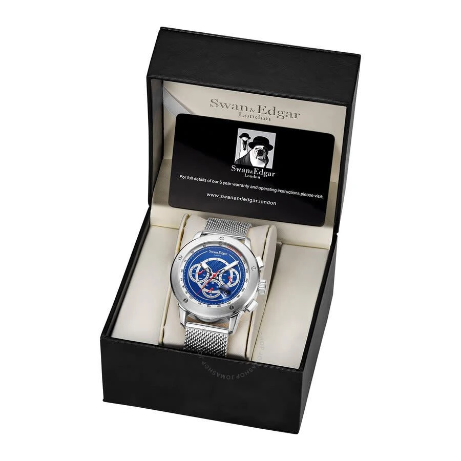 Swan & Edgar Bolt Racer Automatic Blue Dial Men's Watch SE1631 3