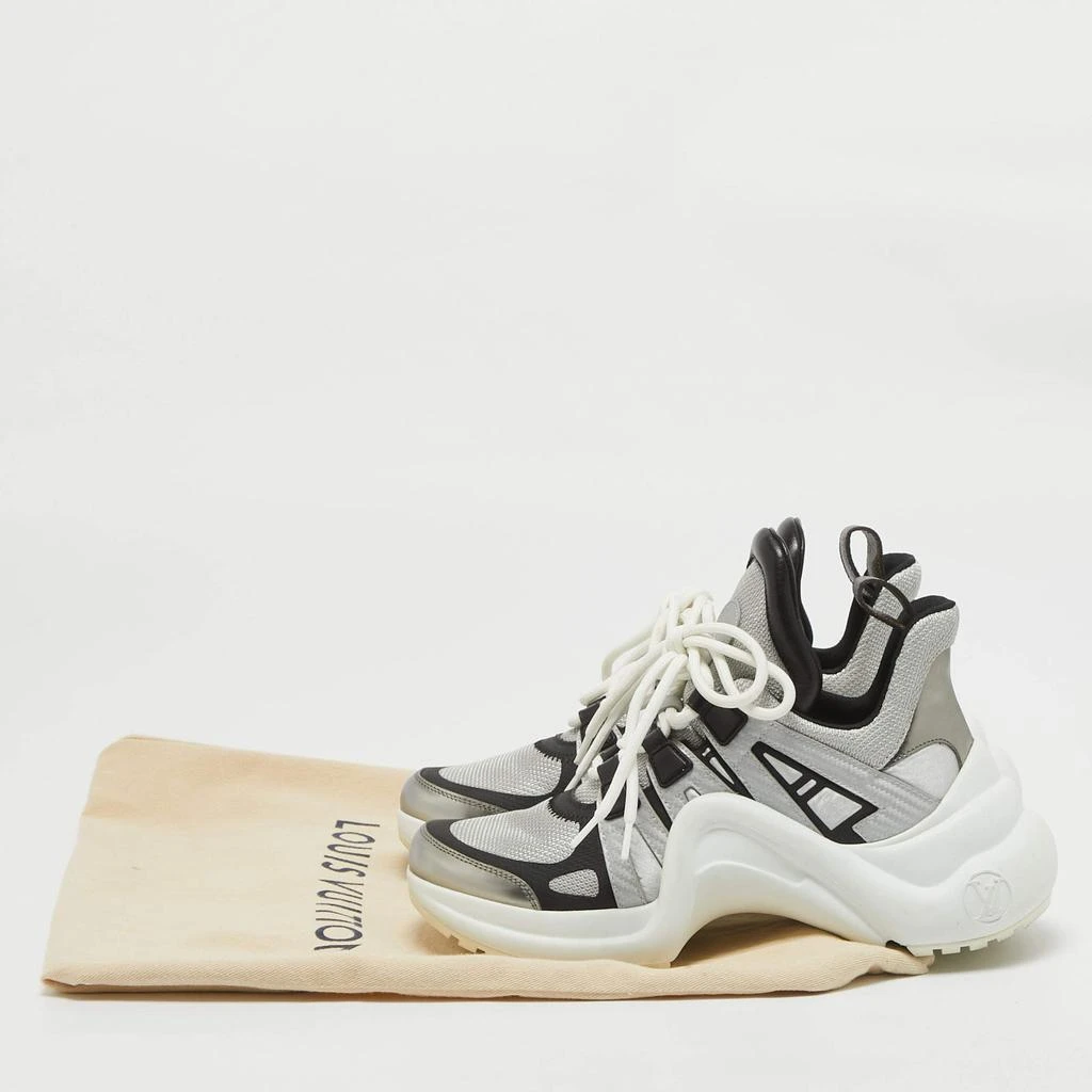 Louis Vuitton Louis Vuitton Grey/Black Canvas and Leather Archlight Low Top Sneakers Size 36 9