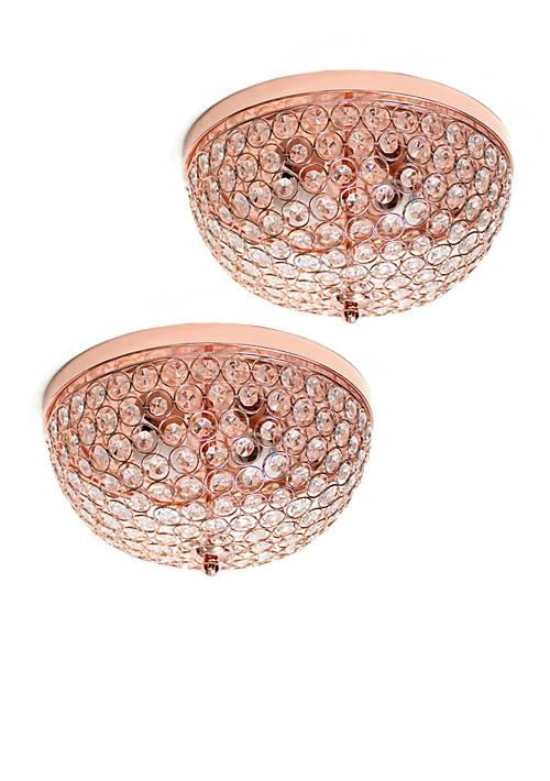 Elegant Designs Designs 2 Light Elipse Ceiling Light Pack 1