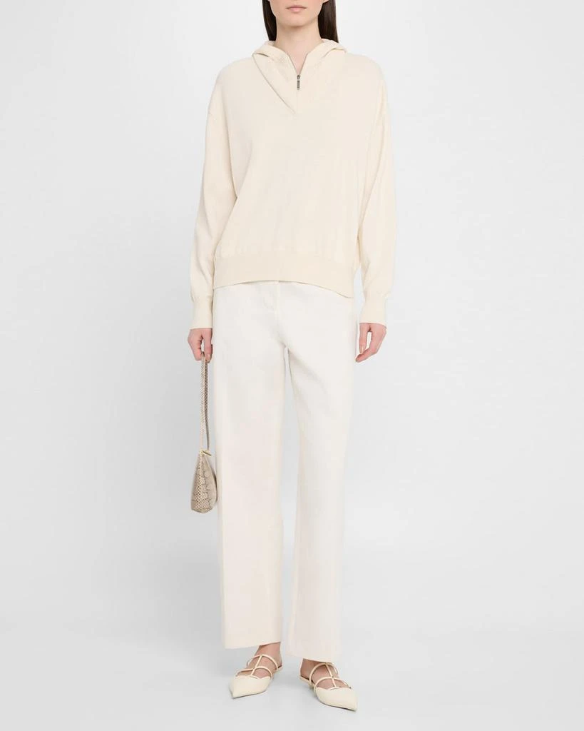 ROSETTA GETTY Layered Knit Hoodie 2