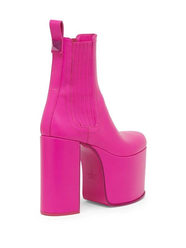 Valentino Beatle Platform Leather Booties 3