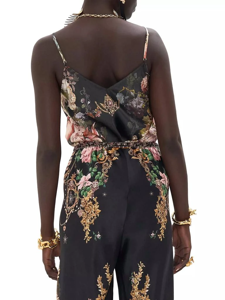 Camilla Floral Silk-lace Camisole Top 6