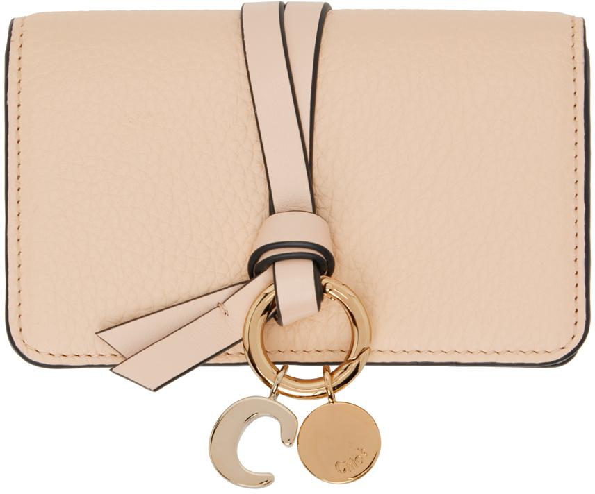 ★Chloe★24FW★ Alphabet Card Holder Pink CHC21WP944F576J5 w421.jpg
