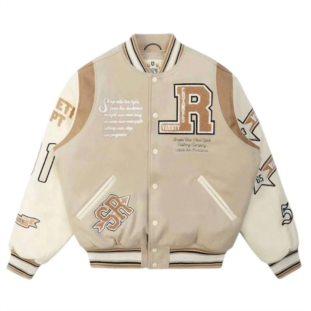 Smoke Rise Smoke Rise - Smoke Rise Torch Varsity Jacket 4