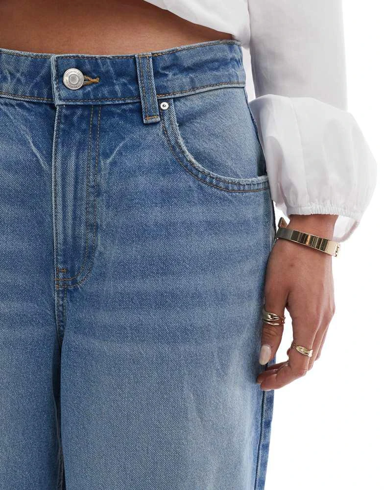 Cotton:On Cotton On super baggy denim jort in blue haze 5