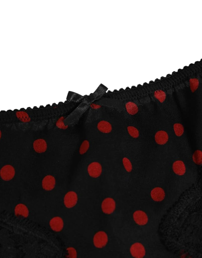 Dolce 
Gabbana Polka Dotted Silk Low Waist Panty Women
s Underwear 2