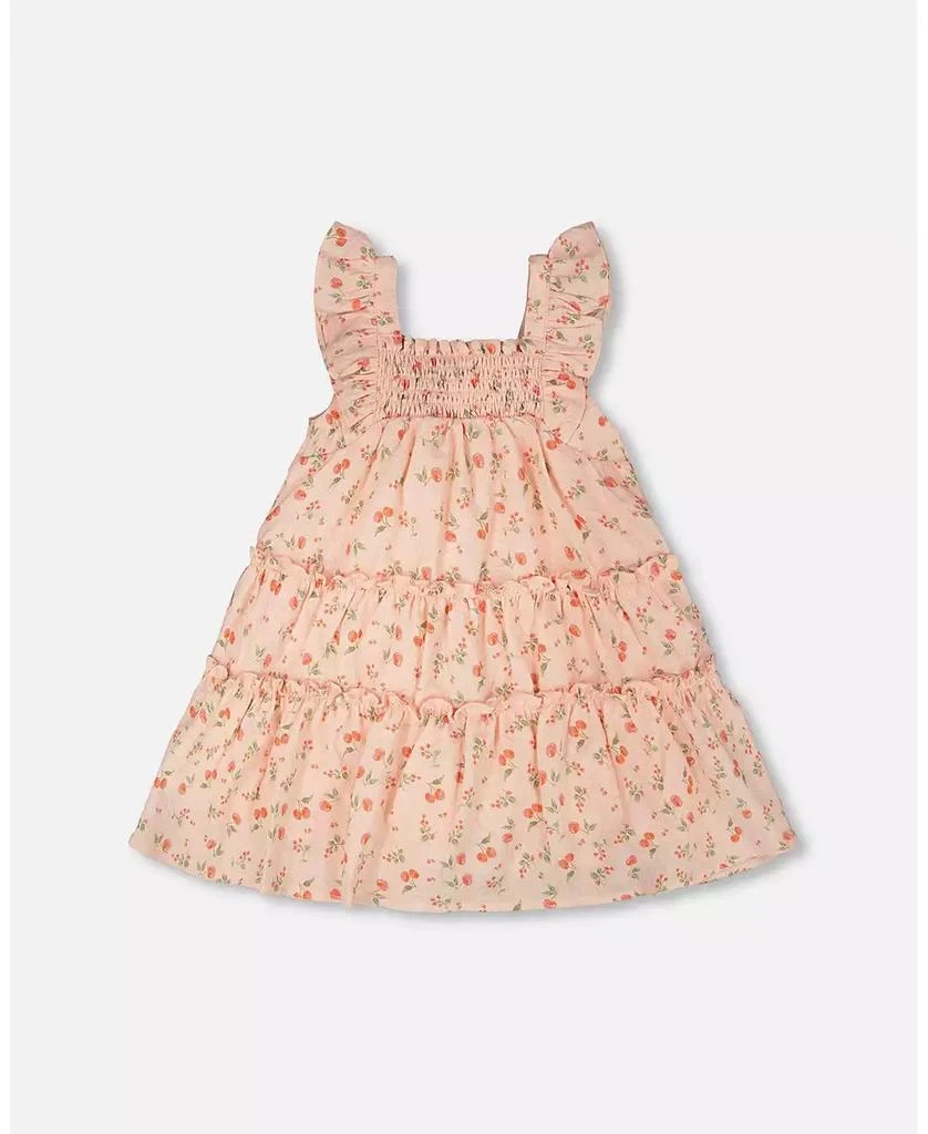 Deux par Deux Baby Girls Multi-Tiered Dress with Printed Flowers. 3