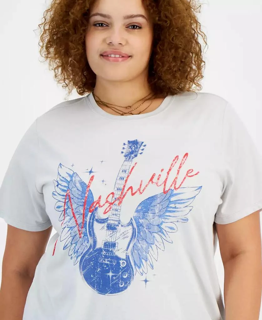 Rebellious One Trendy Plus Size Nashville Short-Sleeve T-Shirt 3