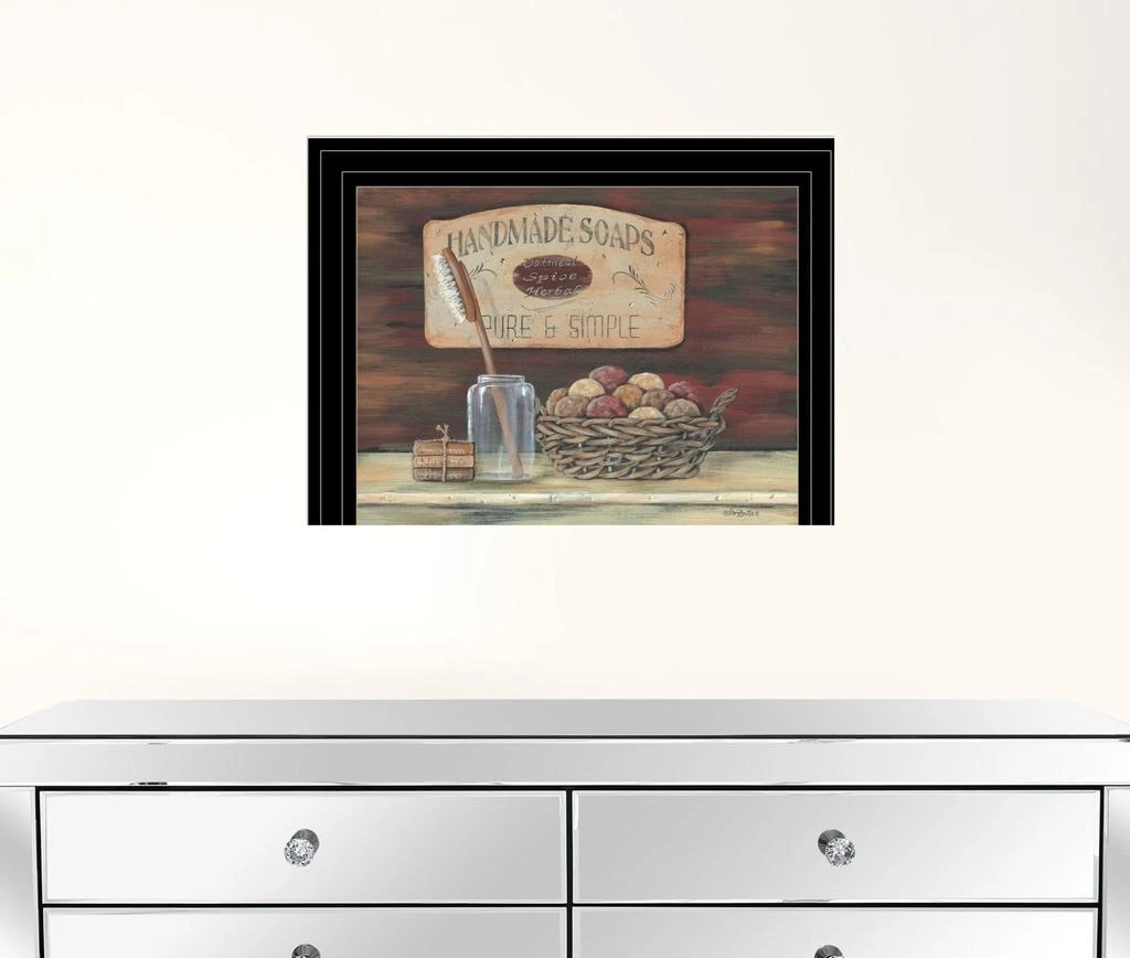 Hivvago HANDMADE SOAPS 3 Black Framed Print Bathroom Wall Art 2