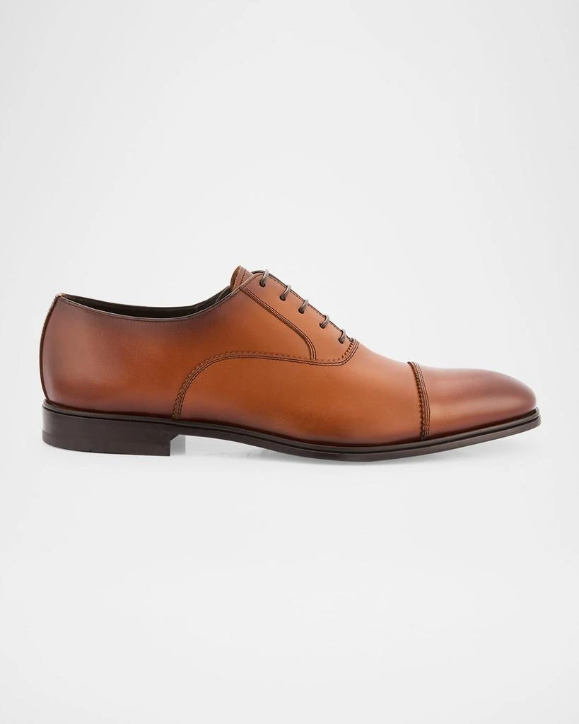 Salvatore Ferragamo Leather Cap-Toe Oxfords - Business 