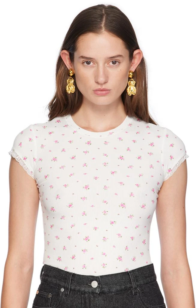 Moschino Gold Archive Teddy Bear Earrings 3